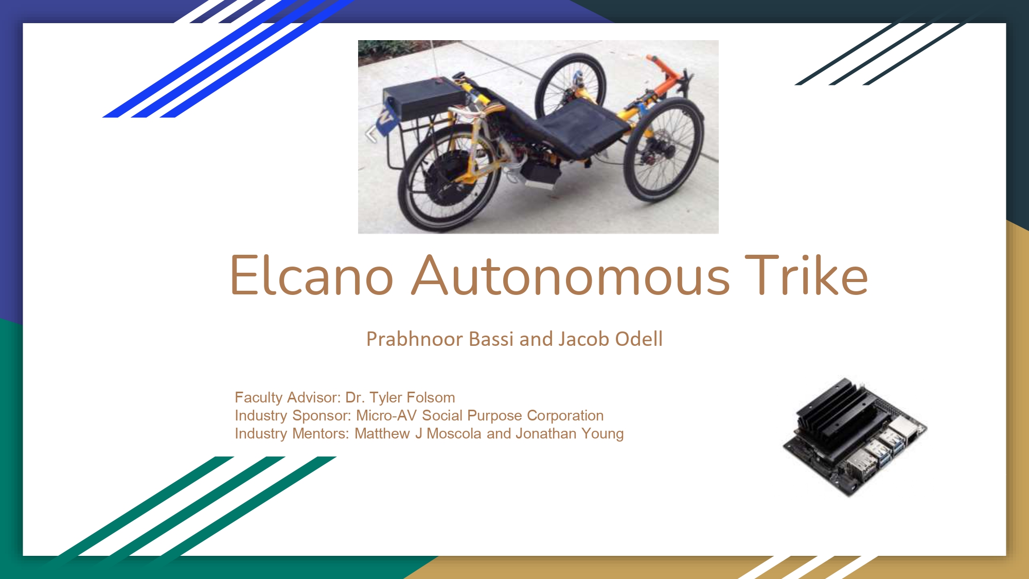Elcano Autonomous Trike Poster